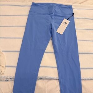 Alo Yoga Airbrush Legging M Periwinkle Blue New with Tags